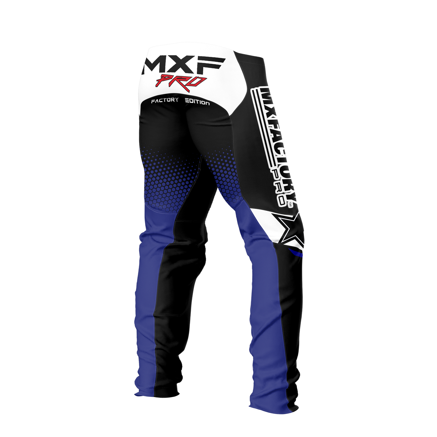 Motocross pants with MXF Pro branding on a white background