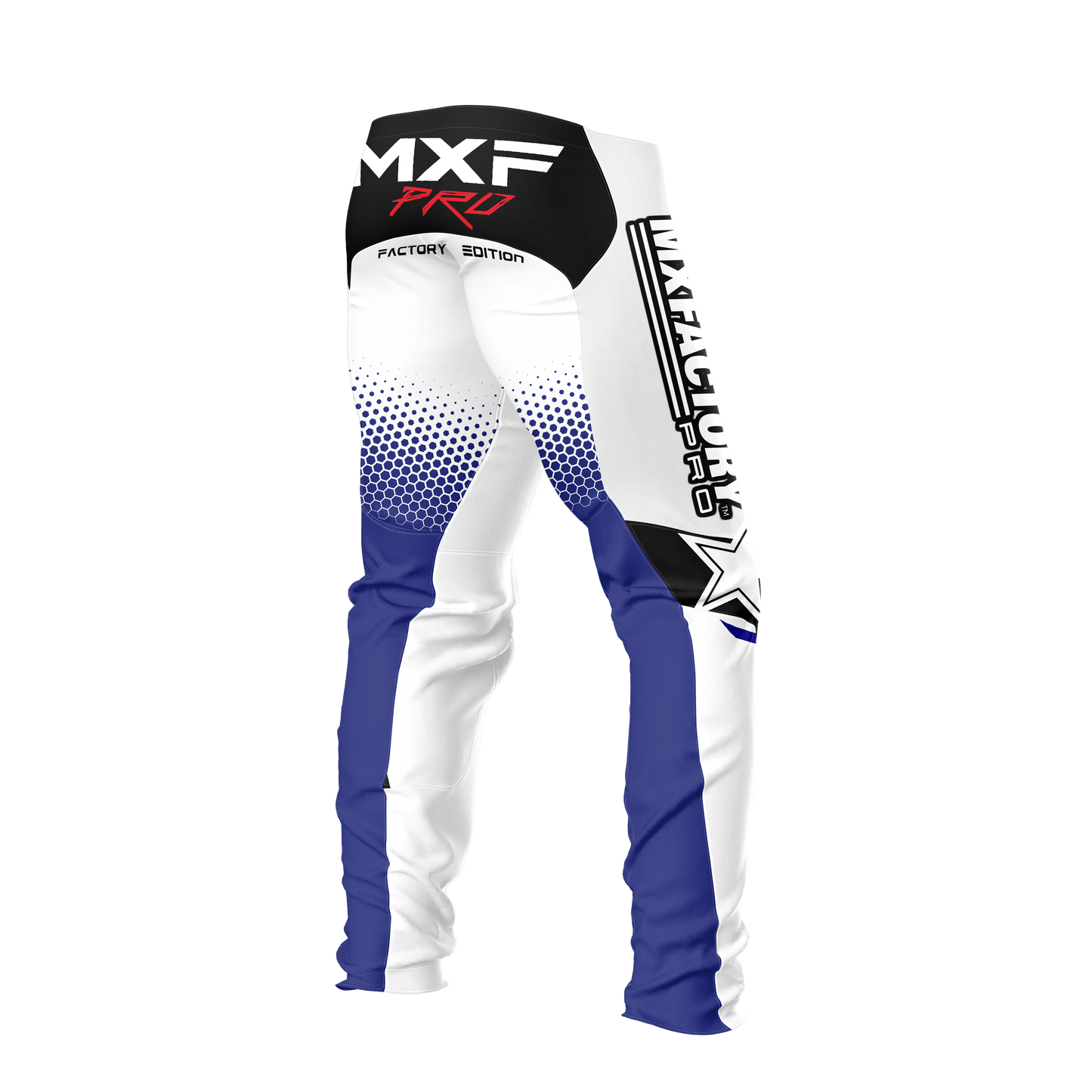 Motocross pants with MXF Pro branding on a white background