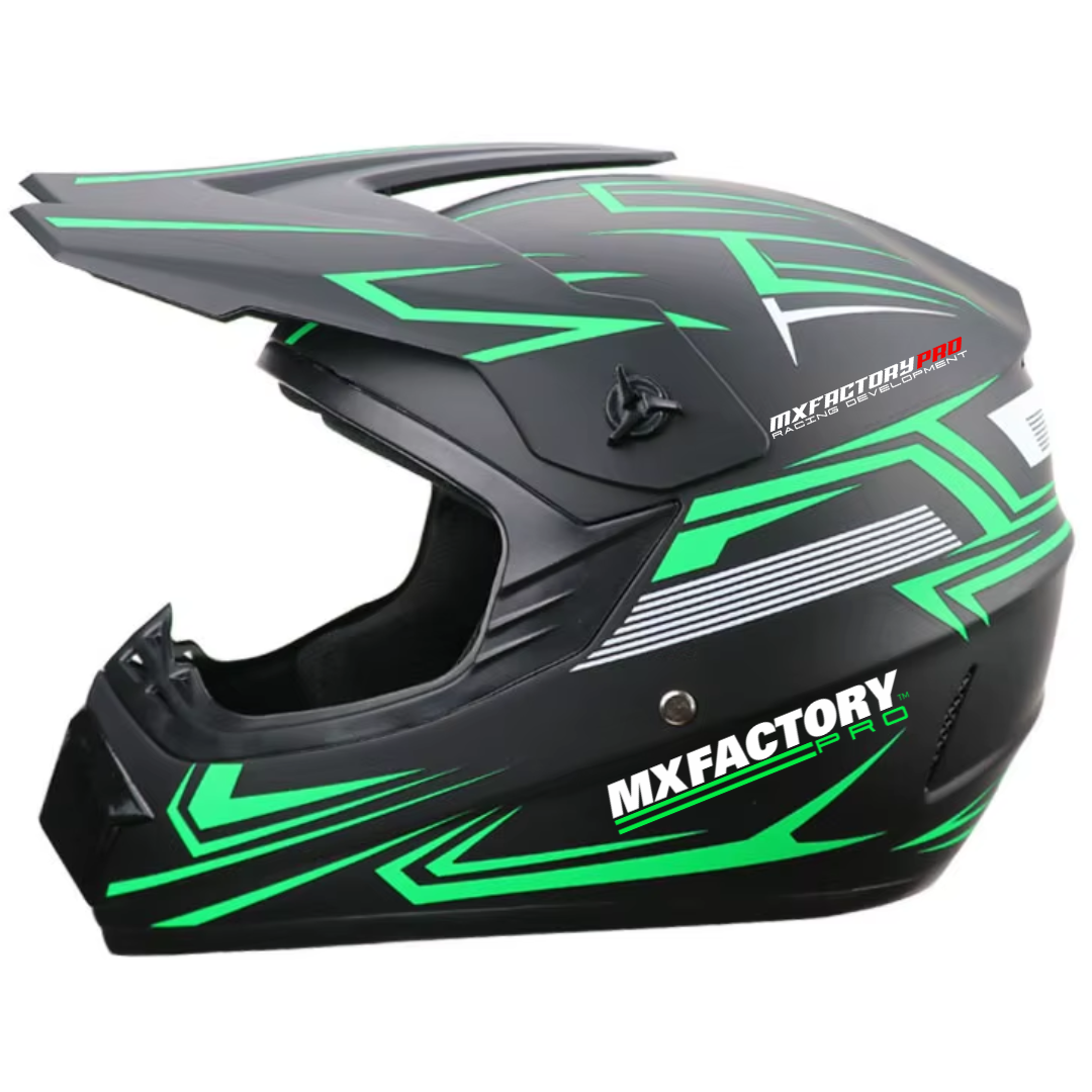 MX Factory Pro Kids E-Bike Helmet – Full Face Lightweight Safety Gear for Ages 3-12