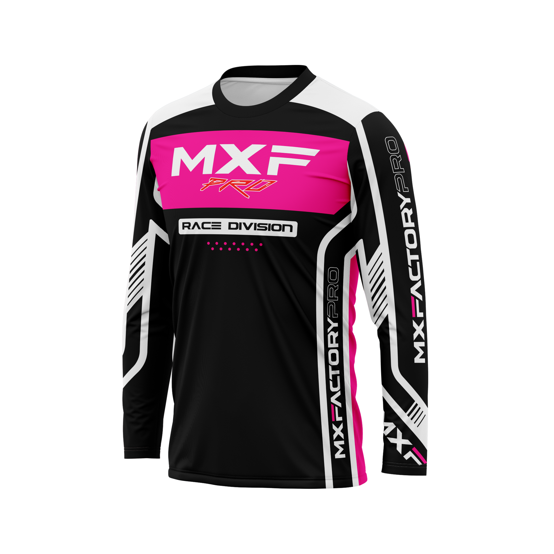Pink top motocross jersey